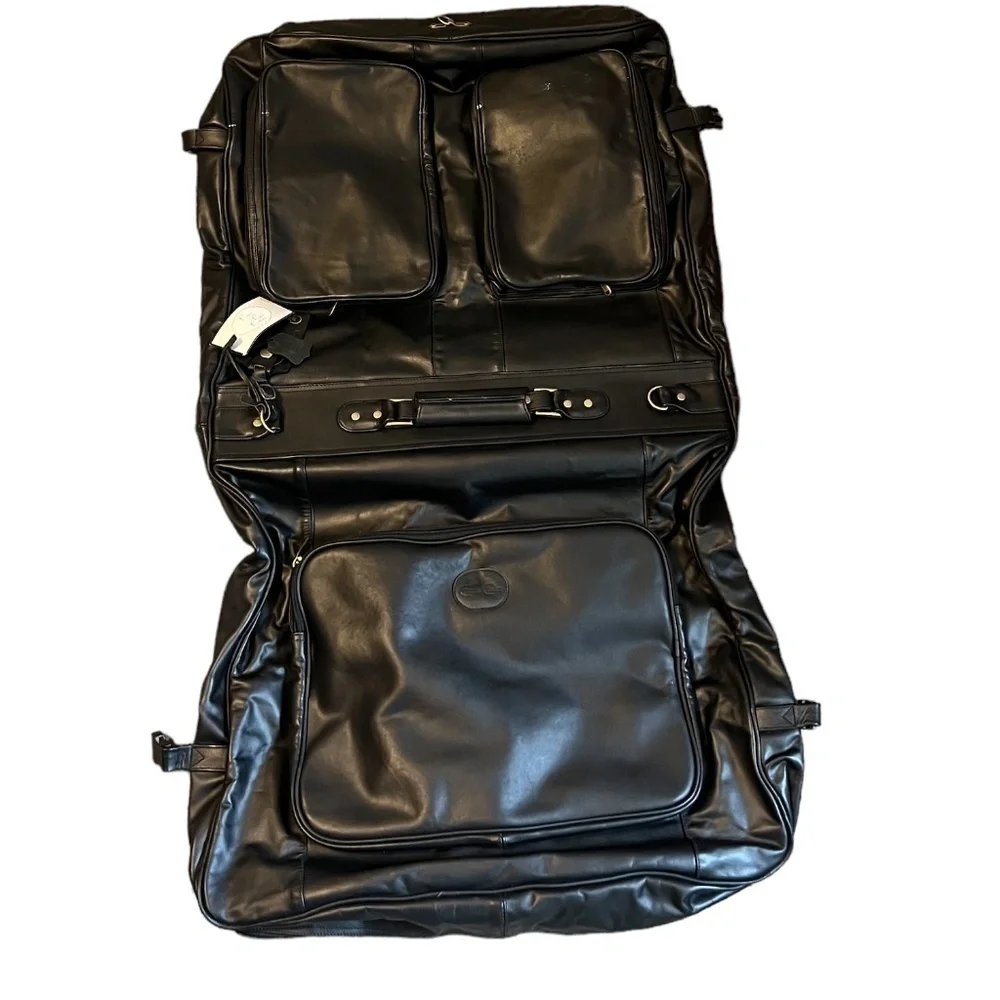 Claire Chase‎ Classic Garment Black Bag Saddle